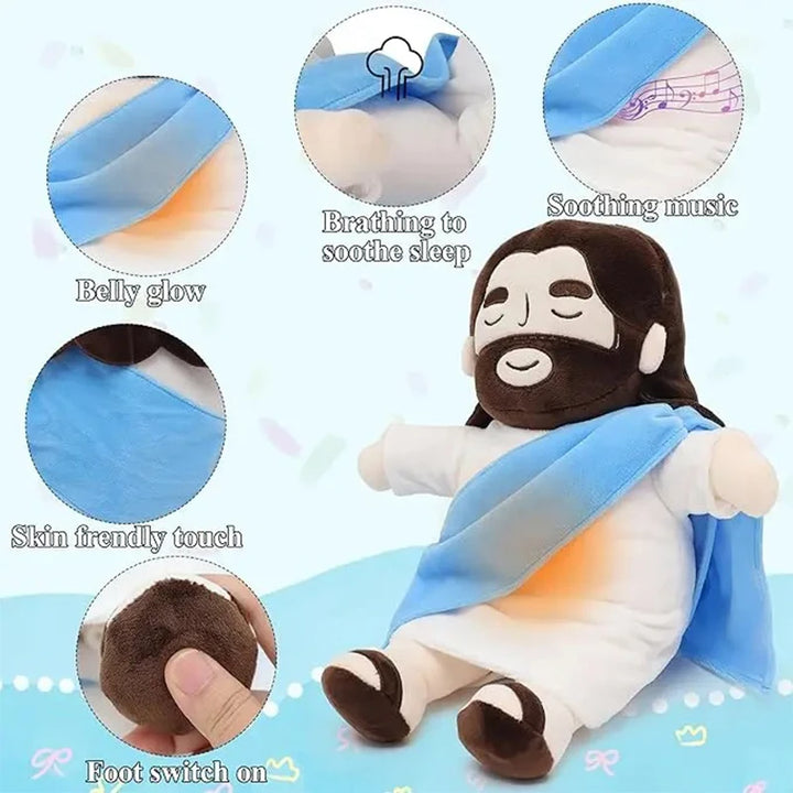 Breathing Jesus Plush Toy Baby Soothing